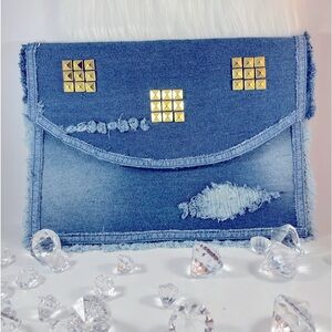 Revamped Denim Clutch